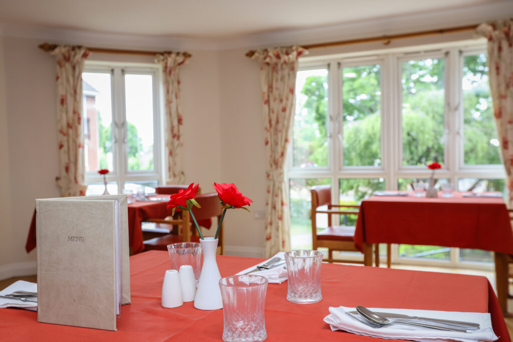 Fairlawn residential care home in Ferndown, Dorset Dining Room