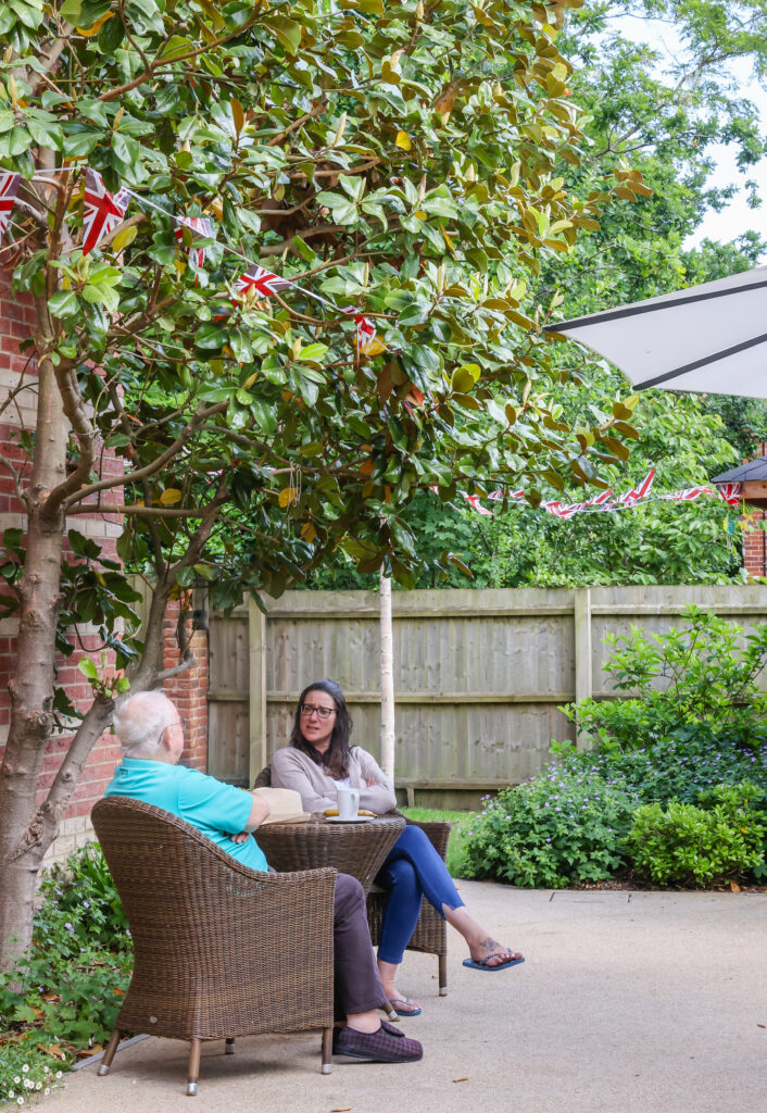 Fairlawn residential care home in Ferndown, Dorset Garden