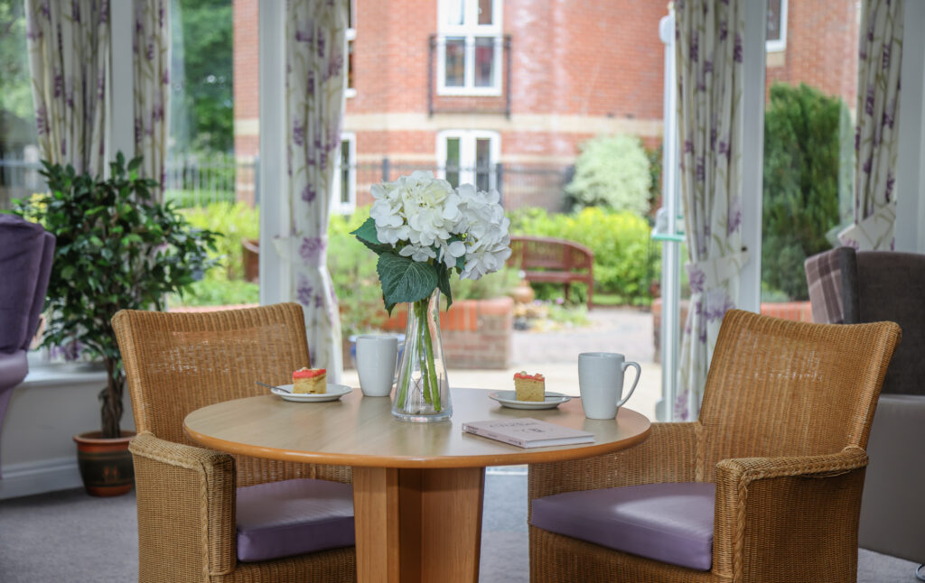 Fairlawn residential care home in Ferndown, Dorset Lounge